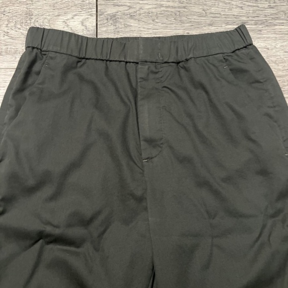 COS Mens Olive twill tapered elastic waist trousers 33R - Picture 3 of 7